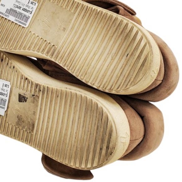 Giuseppe Zanotti Brown Suede Sneakers Size: 8 - Picture 6 of 6